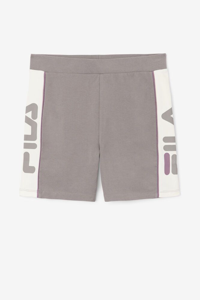 Fila Davina Bike Shorts Grey - Womens - 13425WQHA